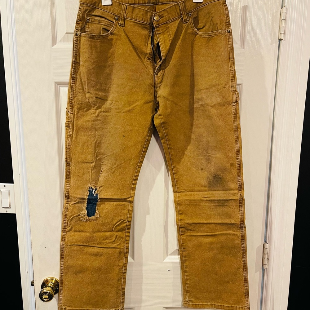 Dickies Canvas Workwear Tan Pants(worn)